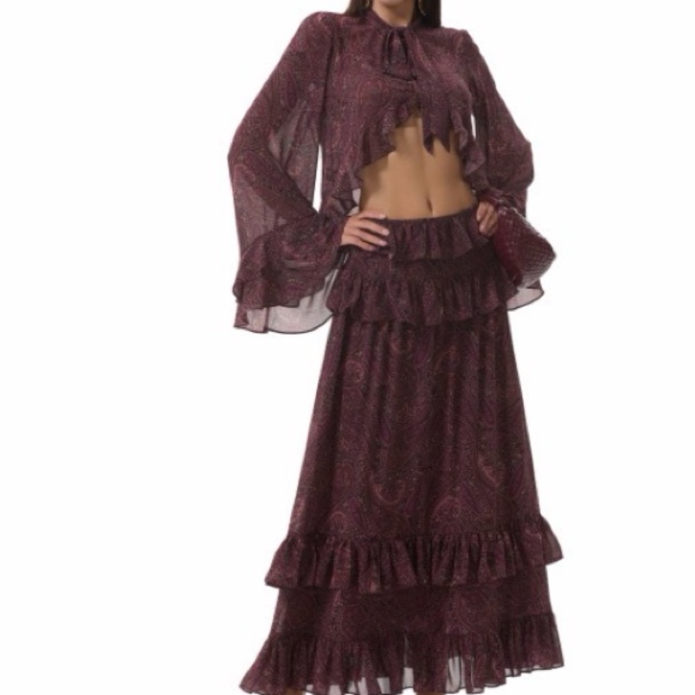 AFRM Paisley Burgundy Set